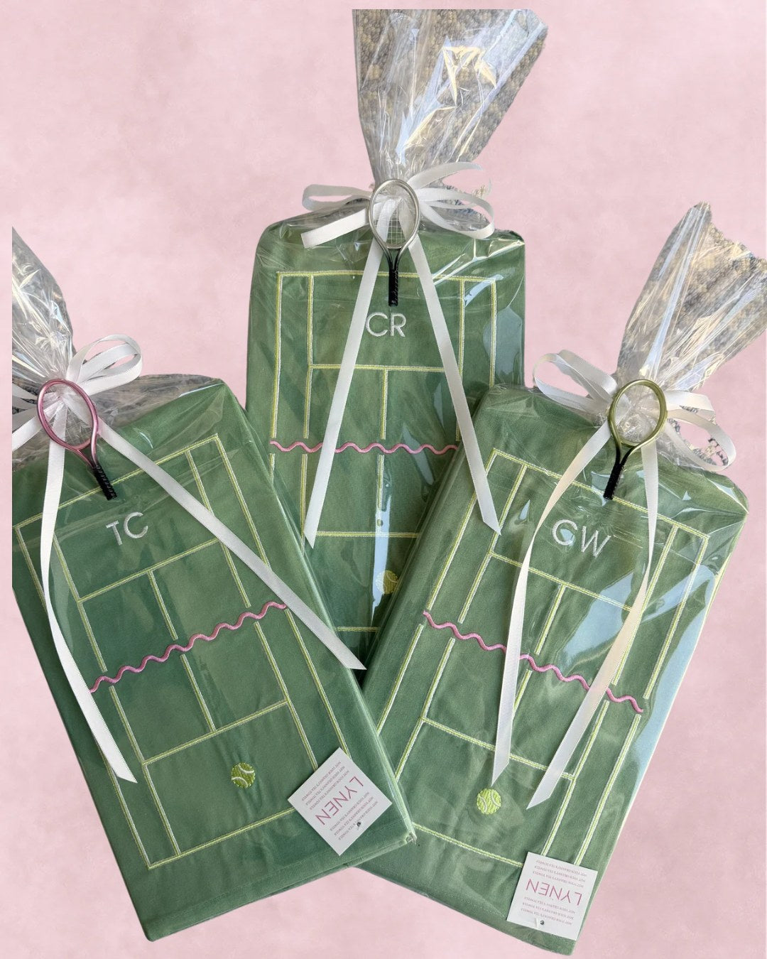 Monogrammed gifts wrapped and ready to give in San Antonio