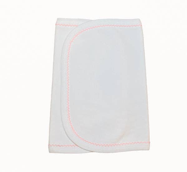 Premium Picot Trim Burp Cloth