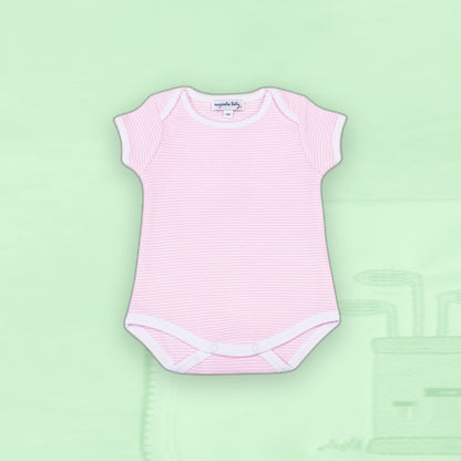 Mini Stripes Onesie - Pink