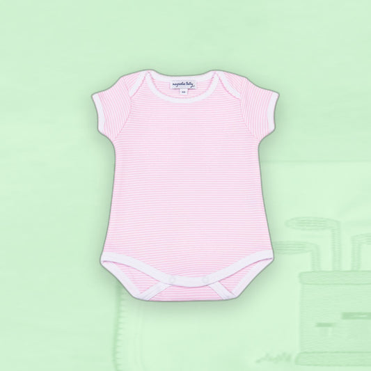 Mini Stripes Onesie - Pink