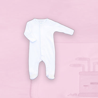 Essentials Footie - Light Blue Trim
