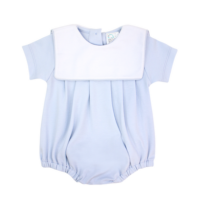 Paty Organic Cotton Boy's Bubble with Bib