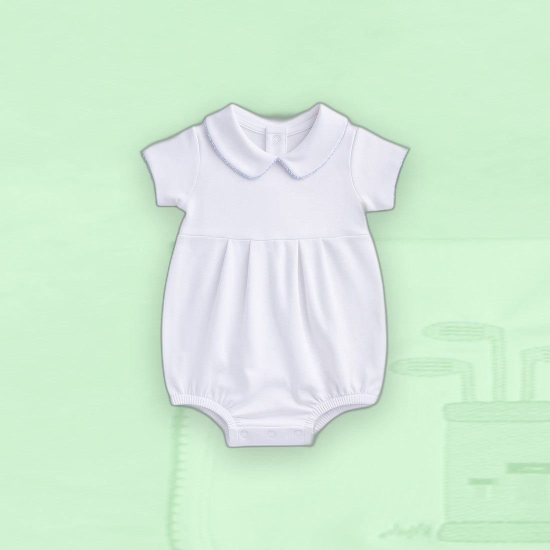Collared Bubble - Blue Trim