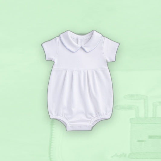 Collared Bubble - Blue Trim