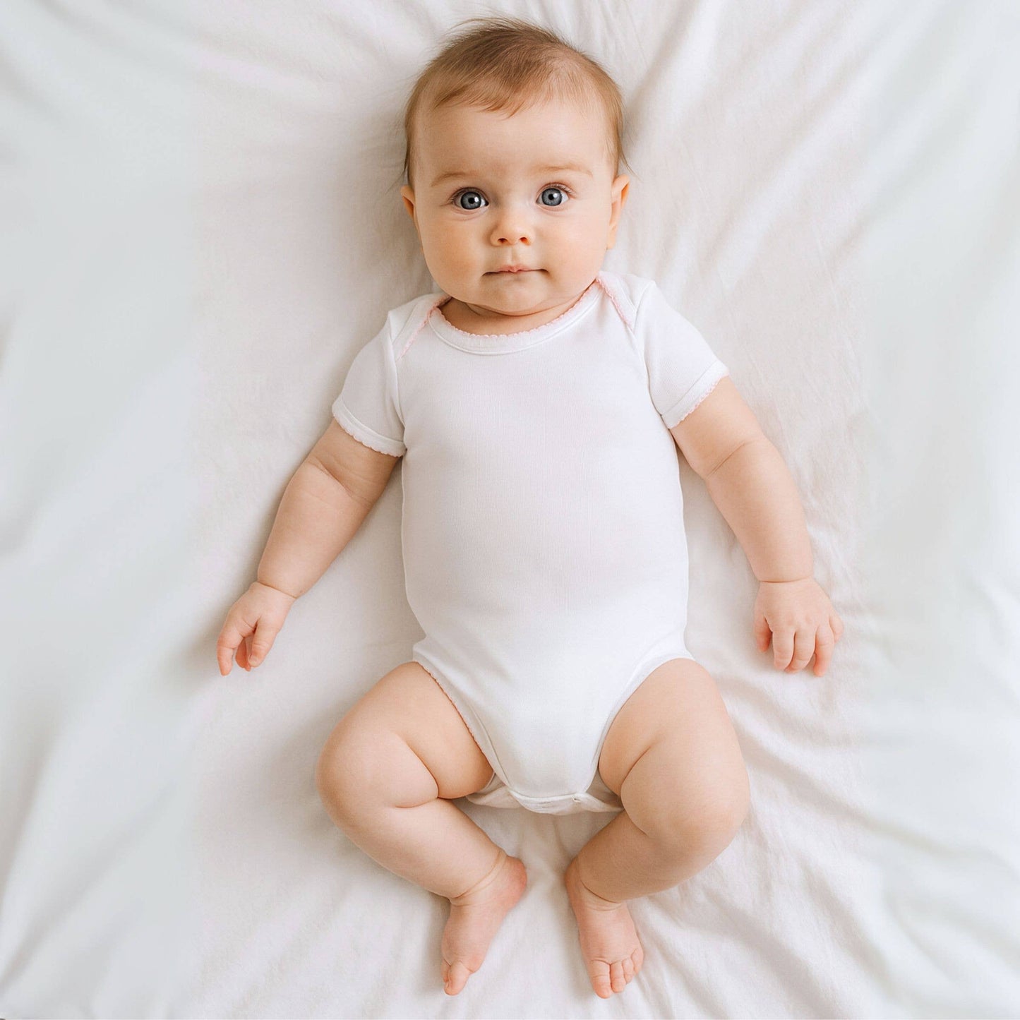 Essentials Onesie - Pink Trim