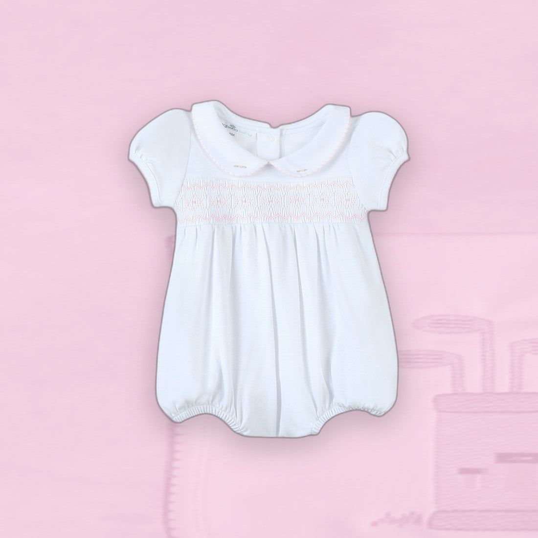 Smocked Bubble - Pink