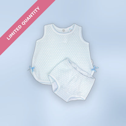 Paty Knit Pinstripe Diaper Set