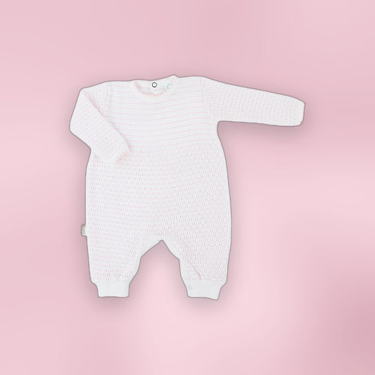 Paty Knit Pinstripe Romper