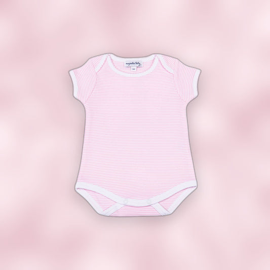 Mini Stripes Onesie - Pink
