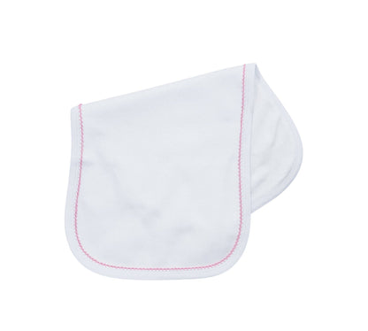 Premium Picot Trim Burp Cloth