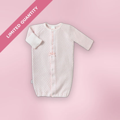 Paty Knit Pinstripe Converter with Eyelet Trim