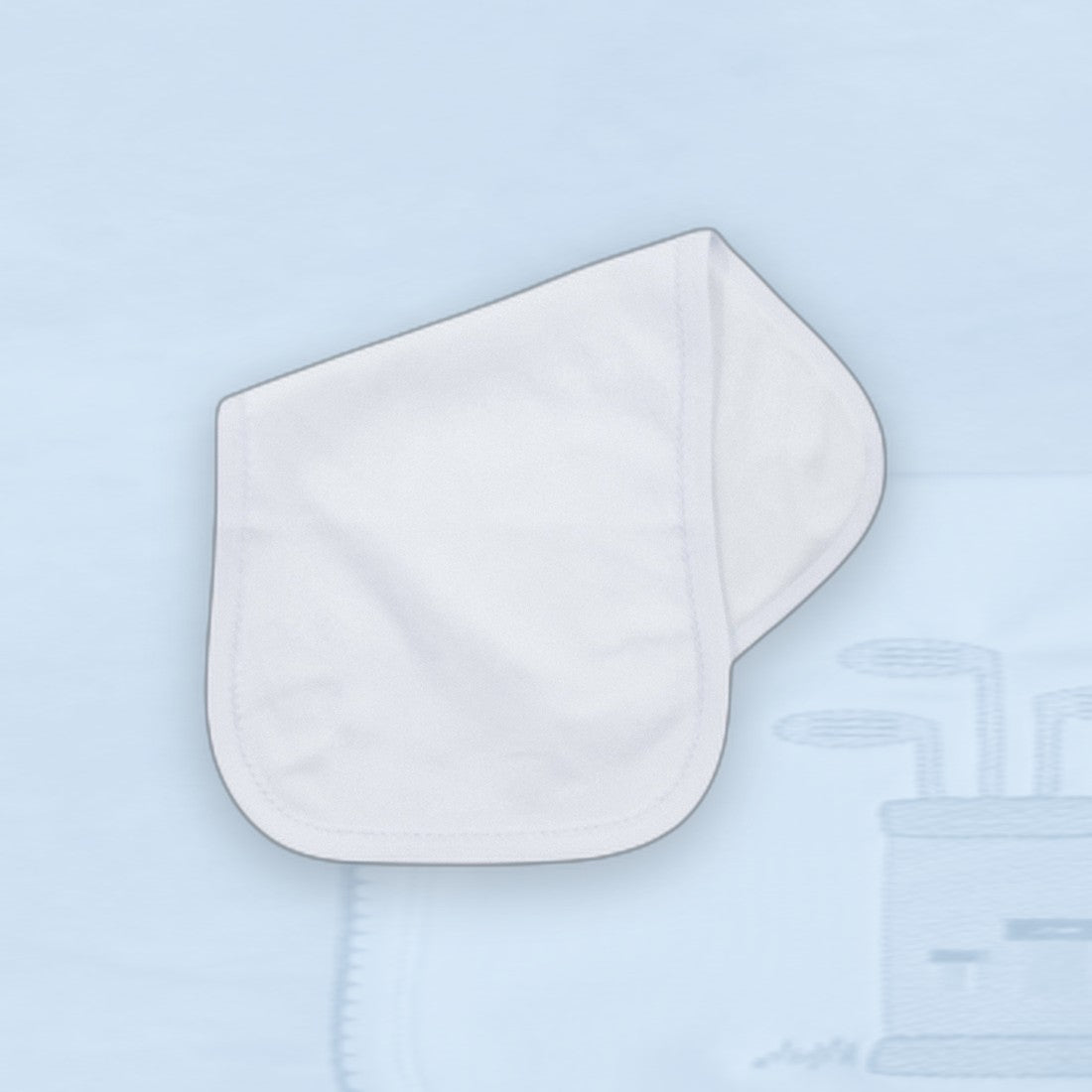 Premium Picot Trim Burp Cloth