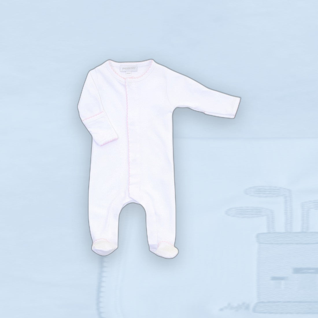 Essentials Footie - Pink Trim