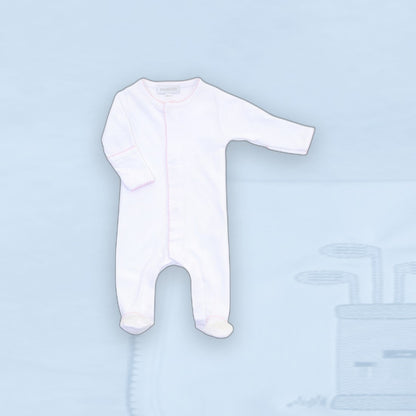 Essentials Footie - Pink Trim