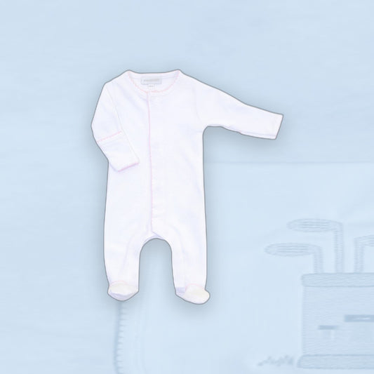 Essentials Footie - Pink Trim