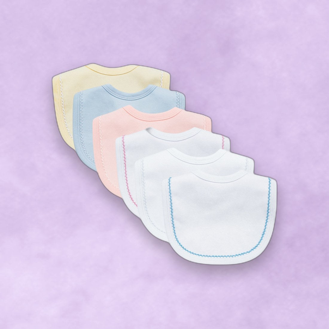 Bib & Burp Cloth Set - Terry Cloth Backing