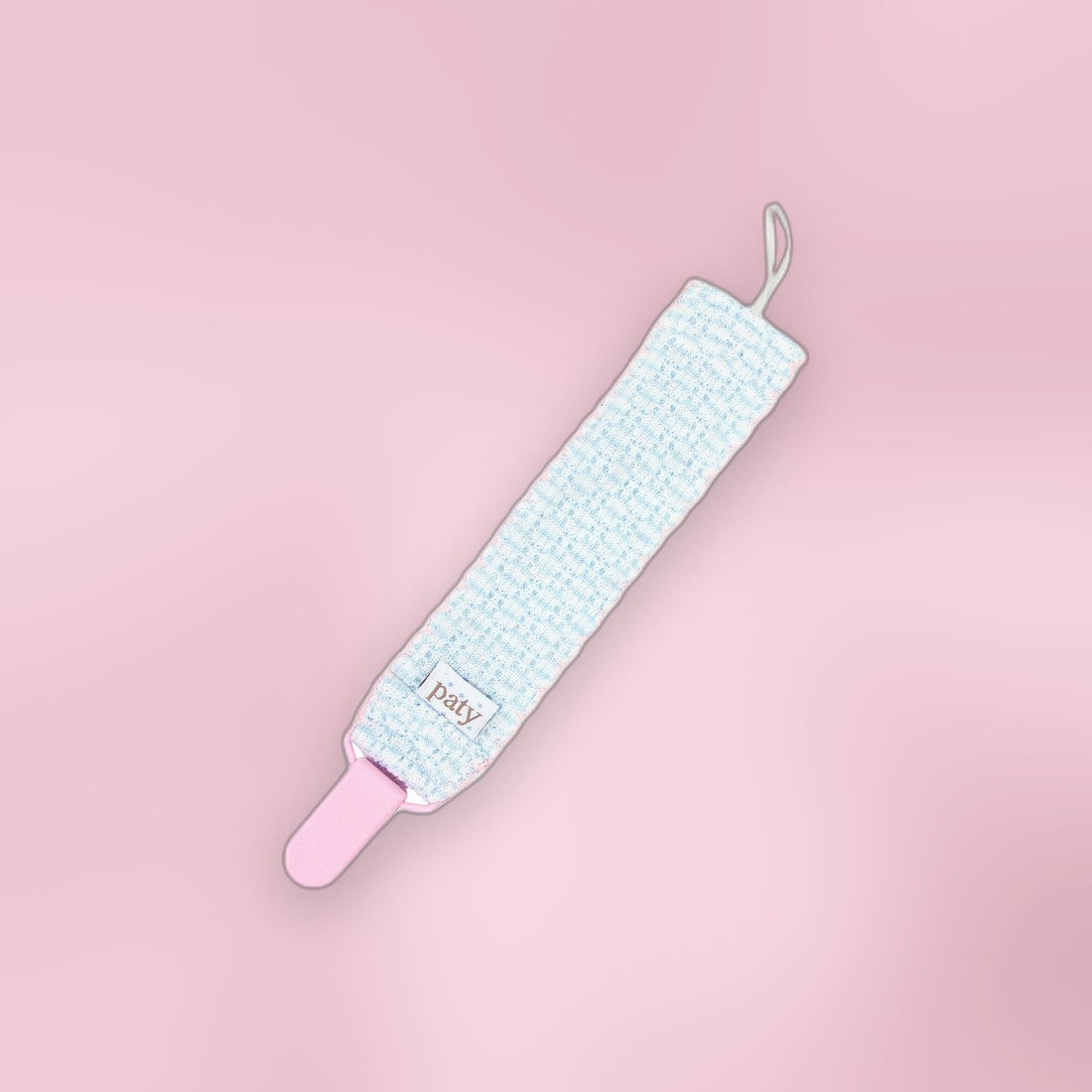 Paty Knit Solid Color Pacifier Clip