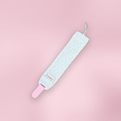 Paty Knit Solid Color Pacifier Clip