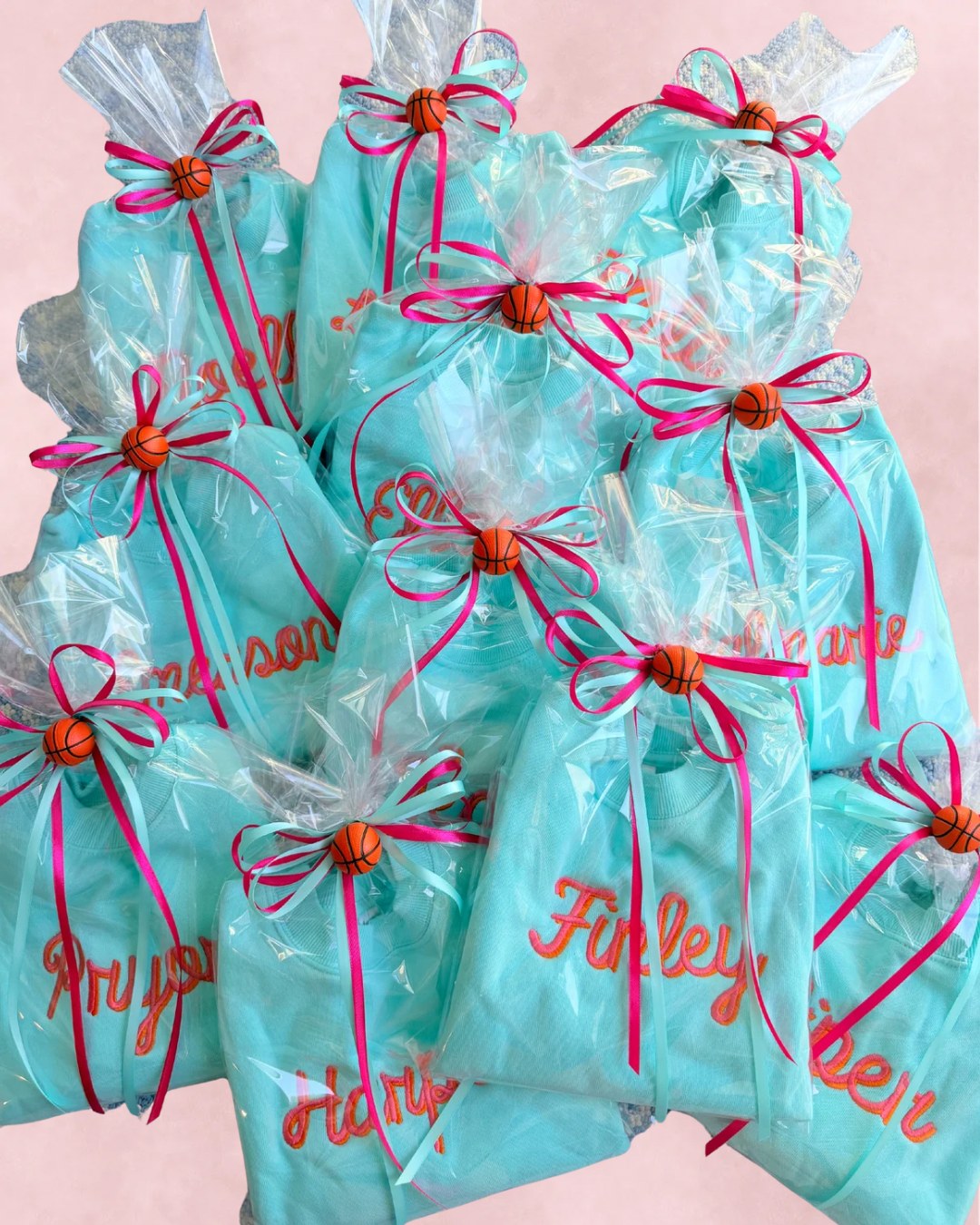 Wrapped personalized gifts for a whole team